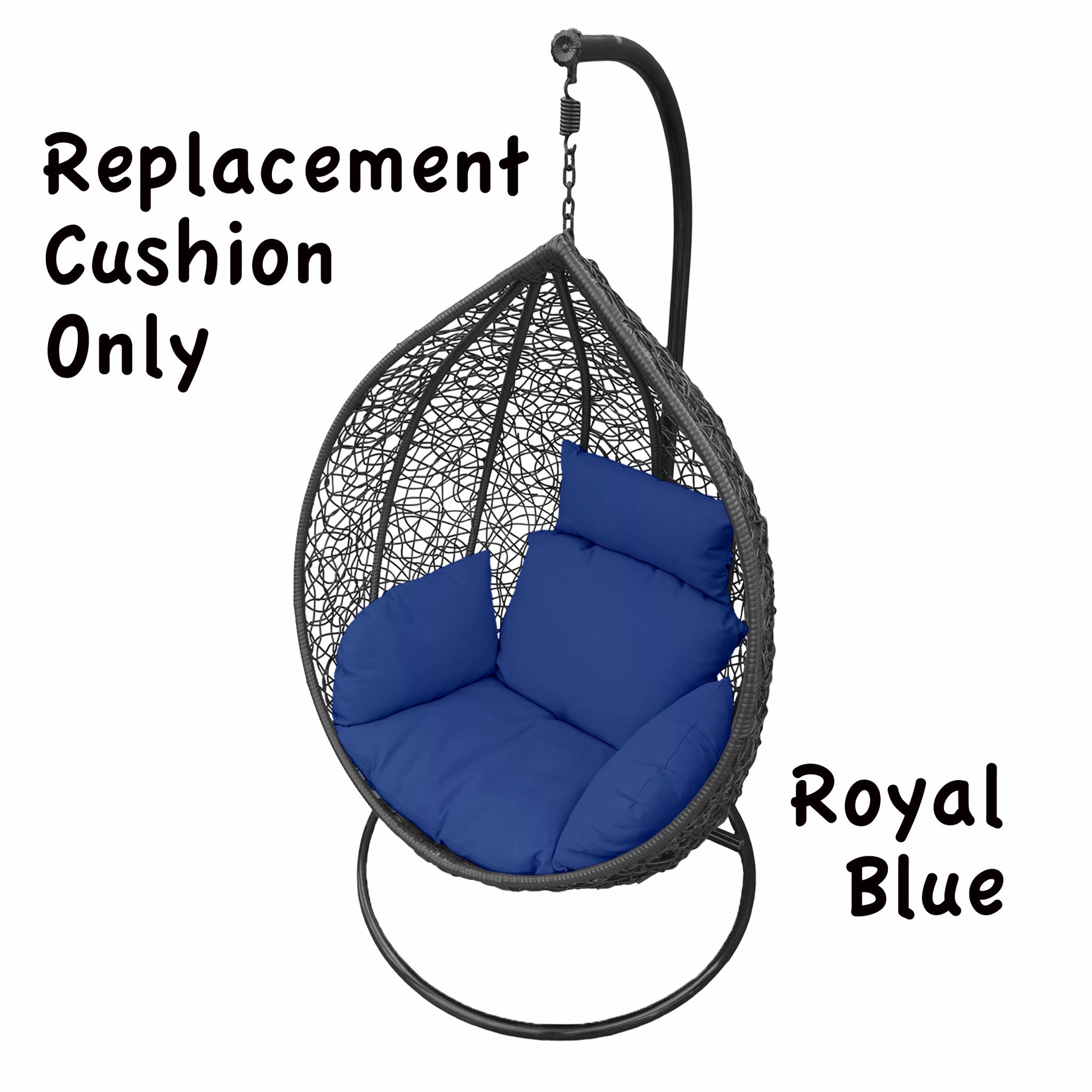 Royal blue discount patio chair cushions