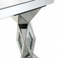 HomeRoots Prism Console Table in Silver Finish