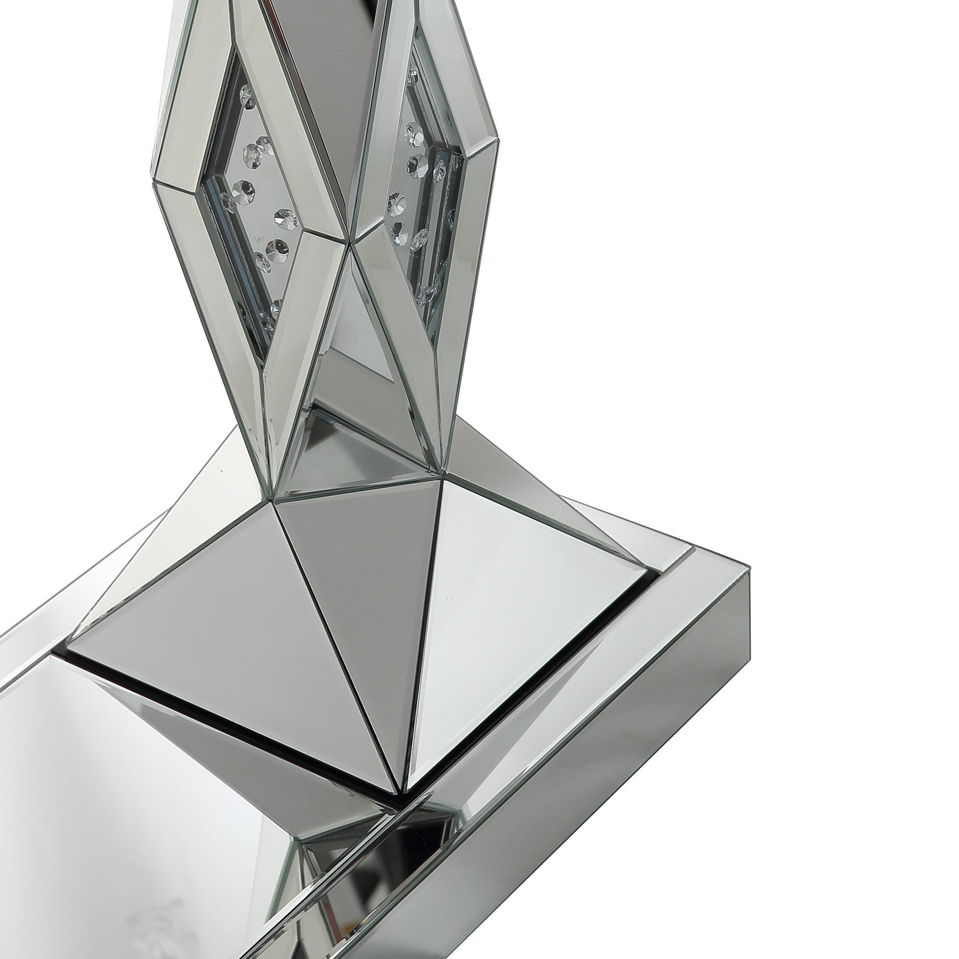 HomeRoots Prism Console Table in Silver Finish