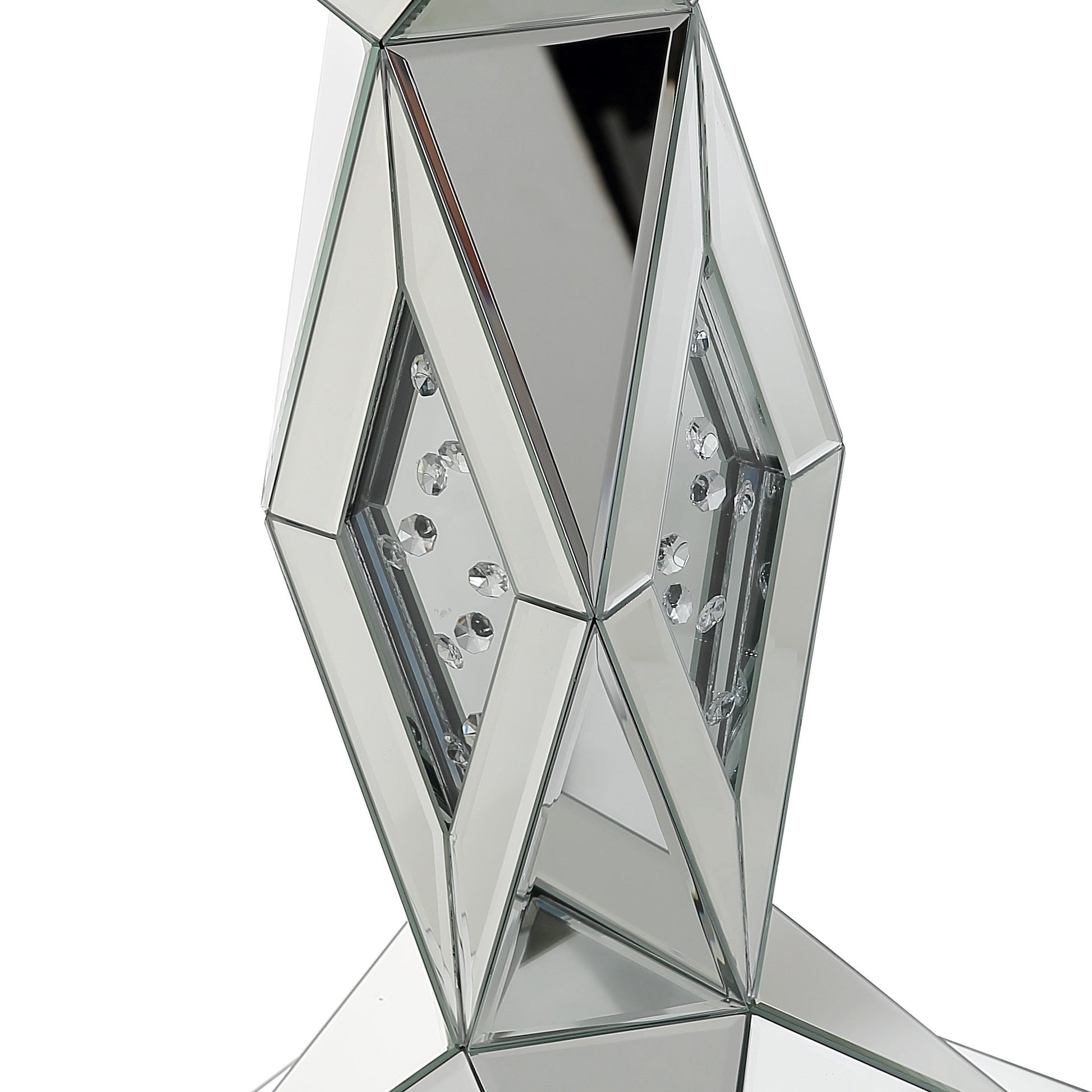 HomeRoots Prism Console Table in Silver Finish