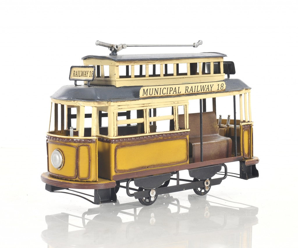 HomeRoots Railway Cable Car Sculpture