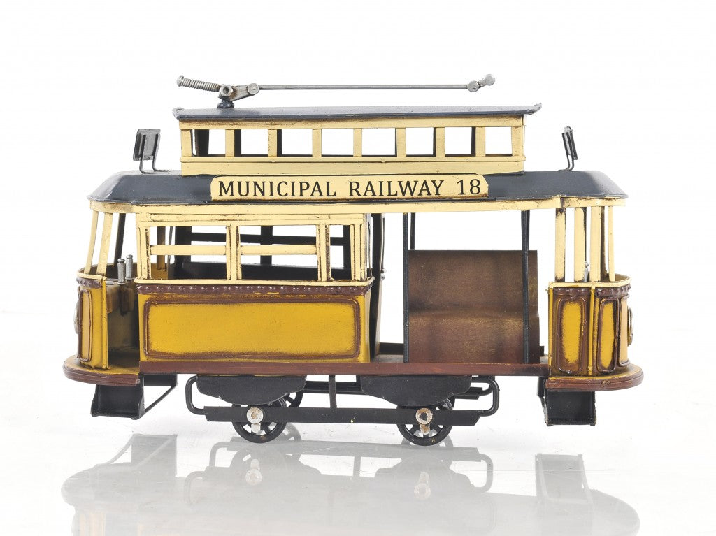 HomeRoots Railway Cable Car Sculpture