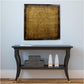 HomeRoots Raw Wood Look Gold Finish Square Wall Art Medium