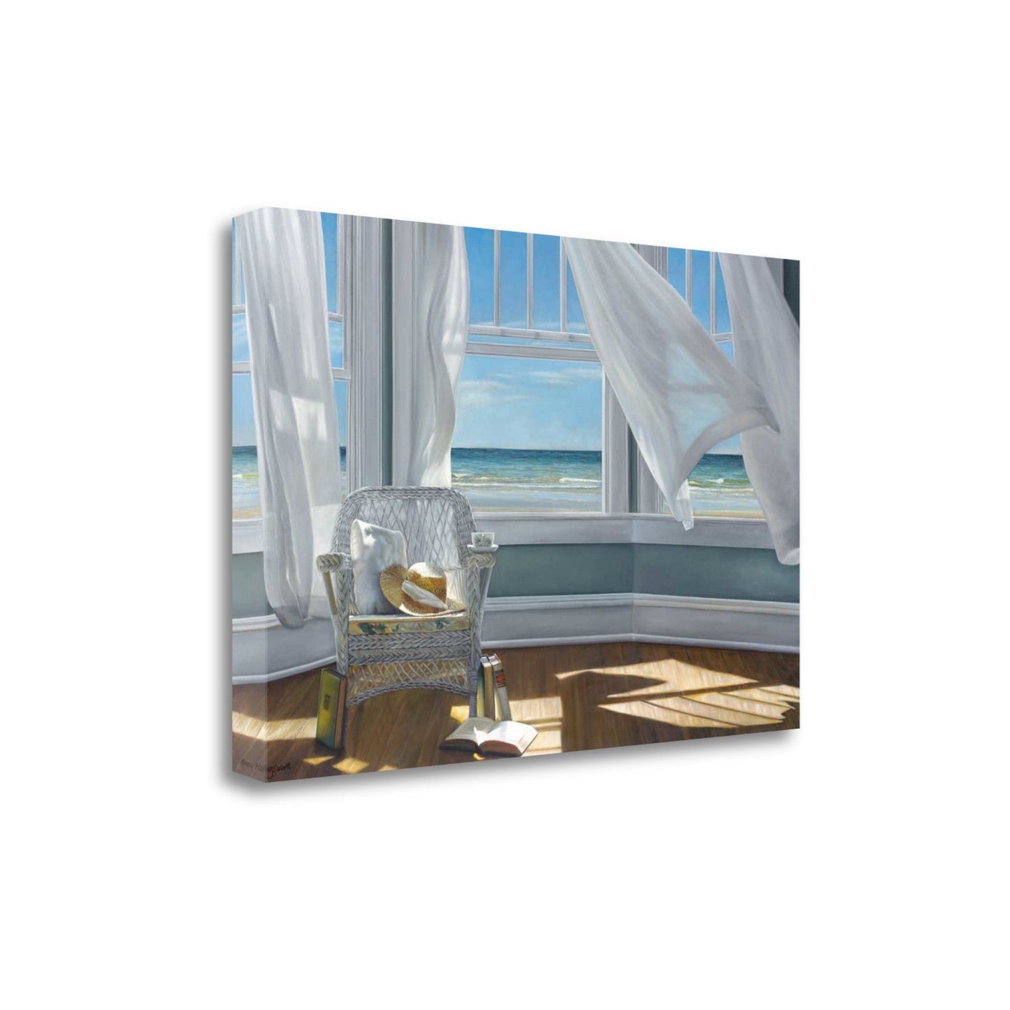 HomeRoots Reading Spot With Beach View 5 Giclee Wrap Canvas Wall Art