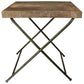 HomeRoots Reclaimed Wood Folding Table in Natural Finish