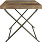 HomeRoots Reclaimed Wood Folding Table in Natural Finish
