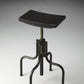 HomeRoots Reclaimed Wood Revolving Bar Stool
