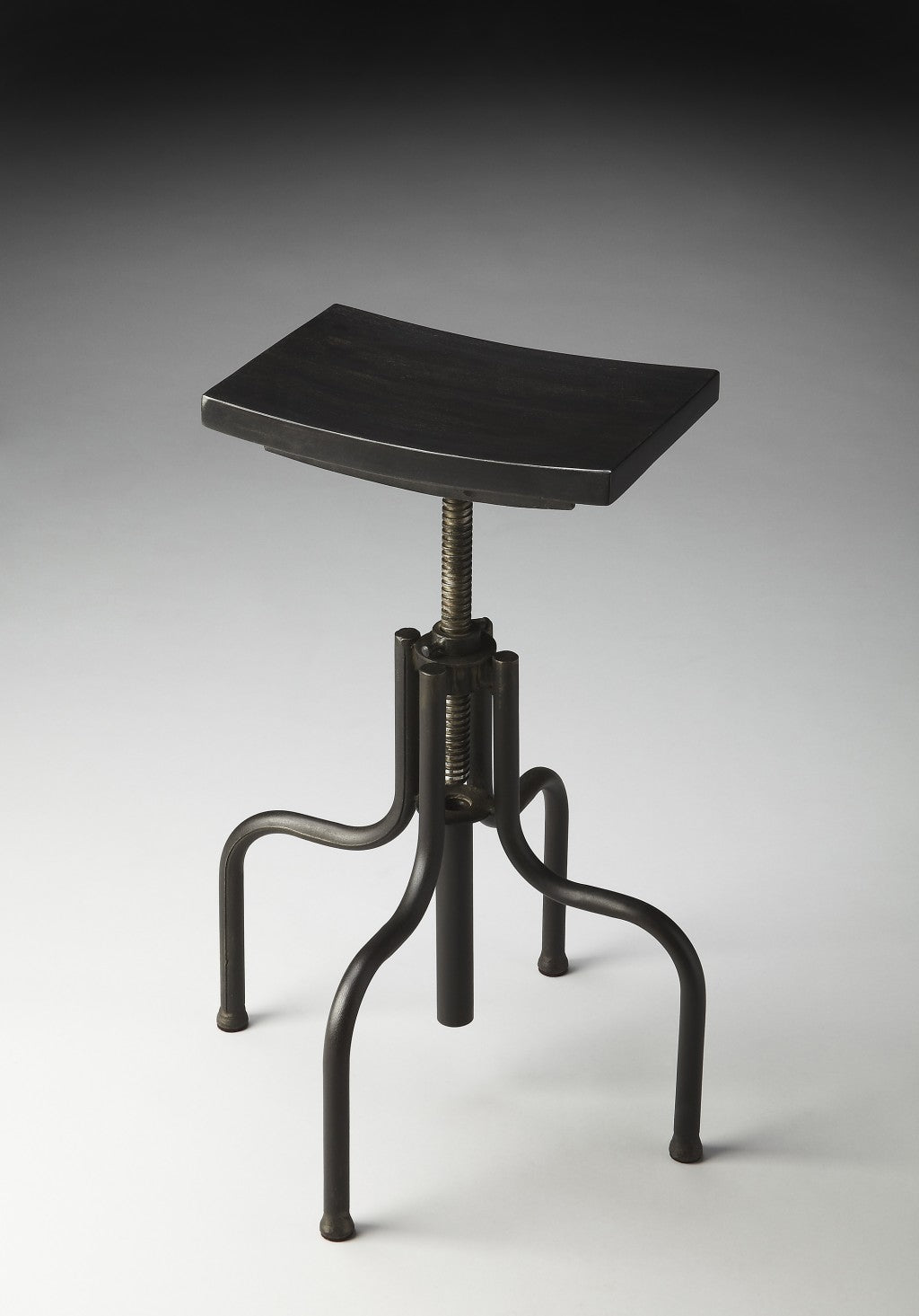 HomeRoots Reclaimed Wood Revolving Bar Stool