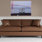 HomeRoots Rectangle Foggy Night Bistro Cafe Golden Gate Bridge 4 Giclee Wrap Canvas Wall Art