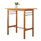 HomeRoots Rectangular Bar Table in Honey Finish