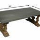 HomeRoots Rectangular Coffee Table With Decorative Base Finish