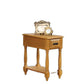 HomeRoots Rectangular Wood Side Table With Light Oak Finish