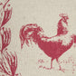 HomeRoots Red Distressed Farmhouse Throw Pillow