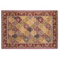 HomeRoots Red Machine Woven Traditional Quatrefoil Octagon Indoor Area Rug