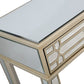 HomeRoots Regal Feel Console Table in Champagne Finish