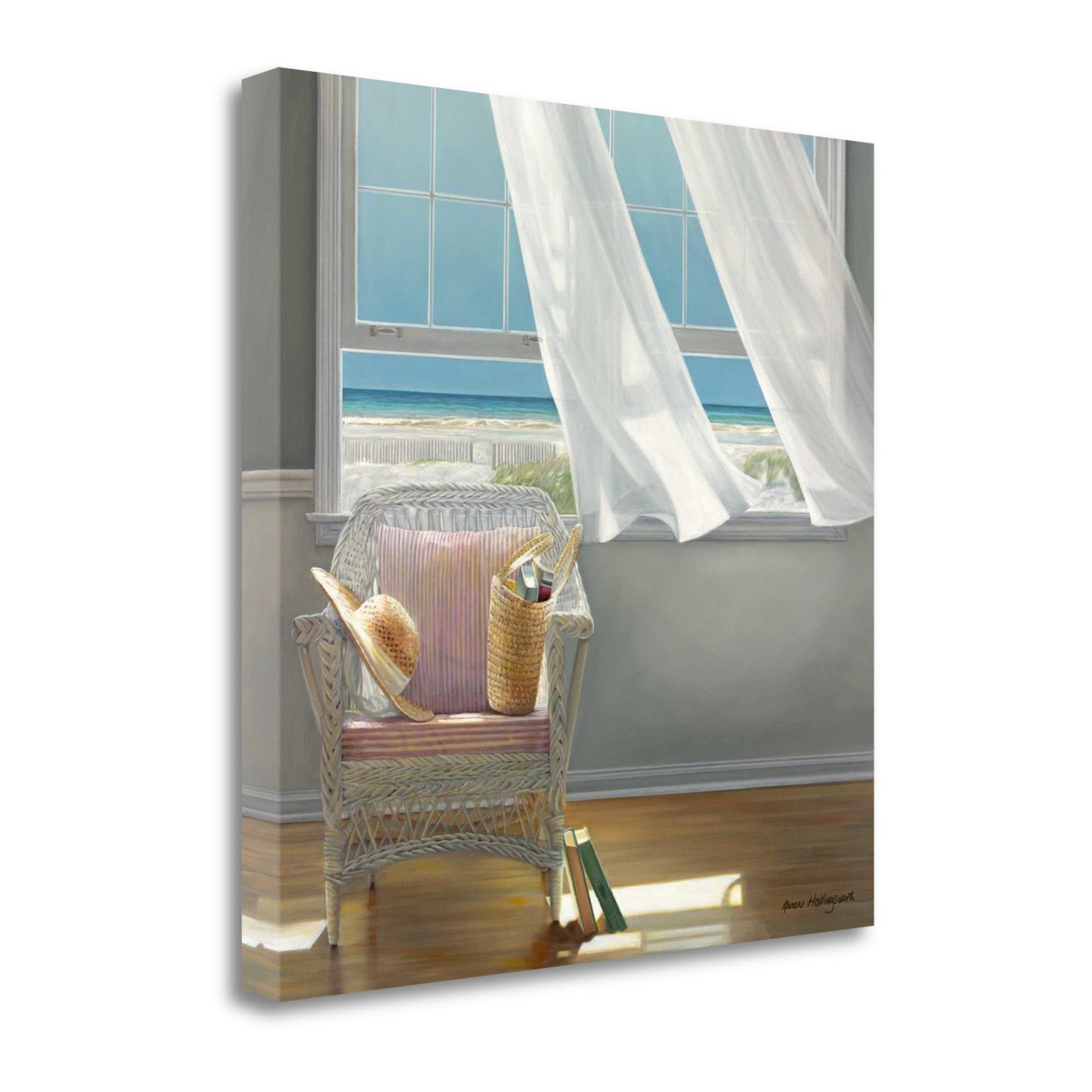HomeRoots Relaxing Corner at Beach House 2 Giclee Wrap Canvas Wall Art