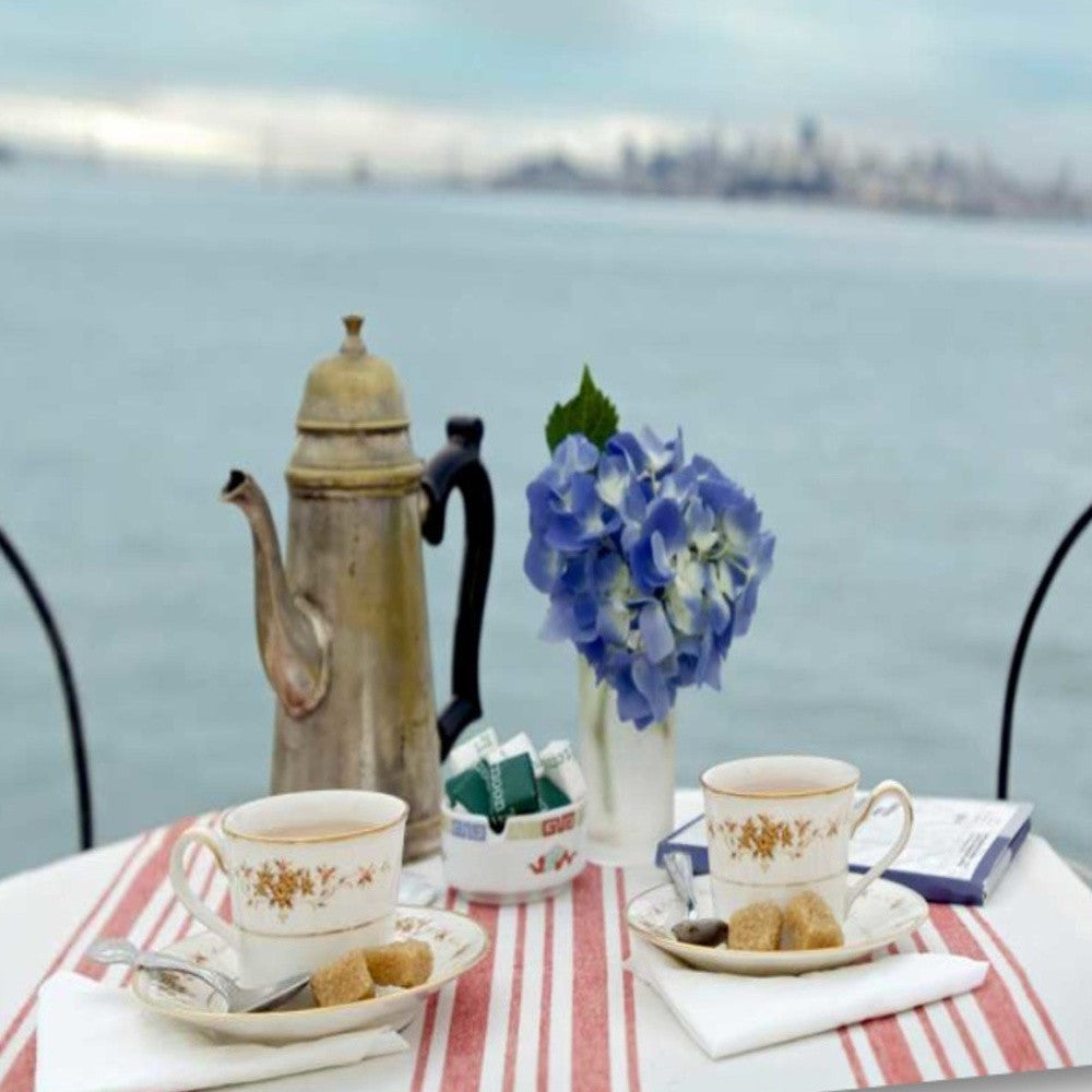 HomeRoots Romantic Brunch For Two Giclee 2 Wrap Canvas Wall Art