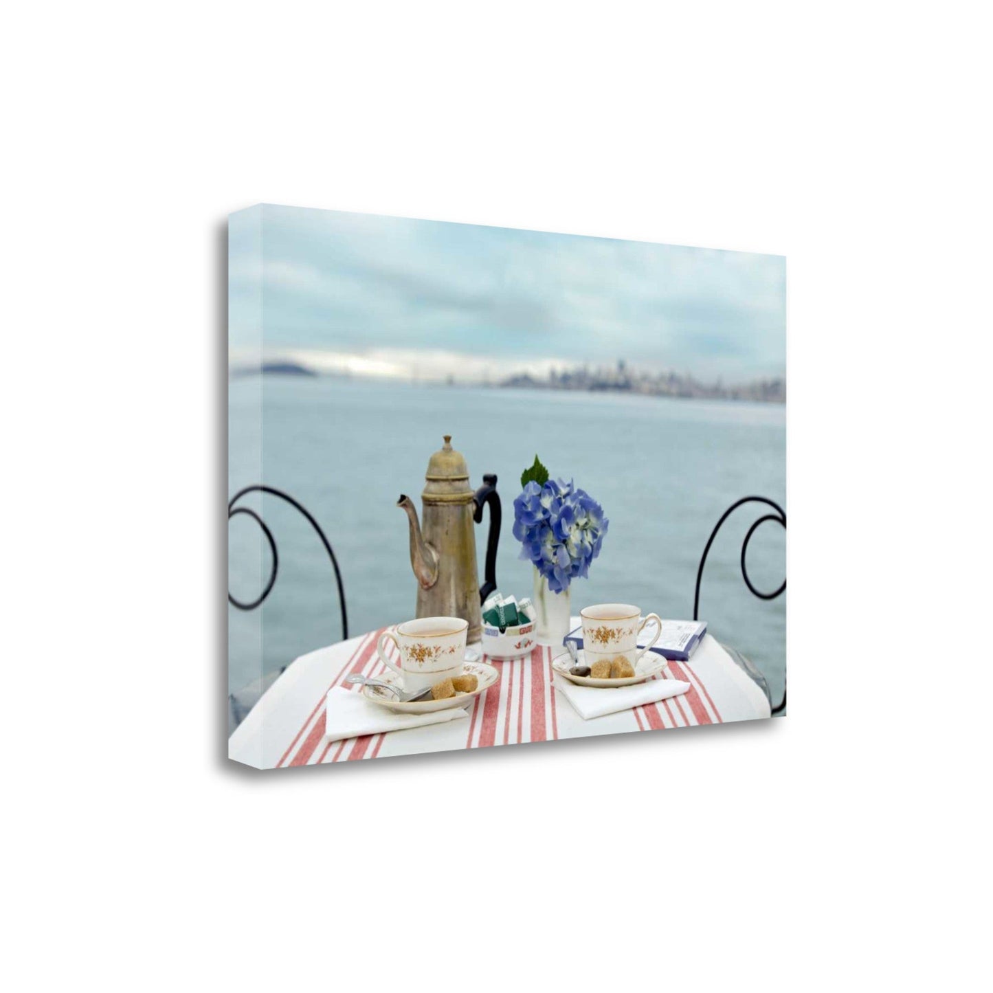 HomeRoots Romantic Brunch For Two Giclee 3 Wrap Canvas Wall Art