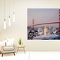 HomeRoots Romantic Wine Night For Two Golden Gate Bridge 1 Giclee Wrap Canvas Wall Art