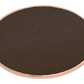 HomeRoots Rose Gold and Smokey Glass Top End Table