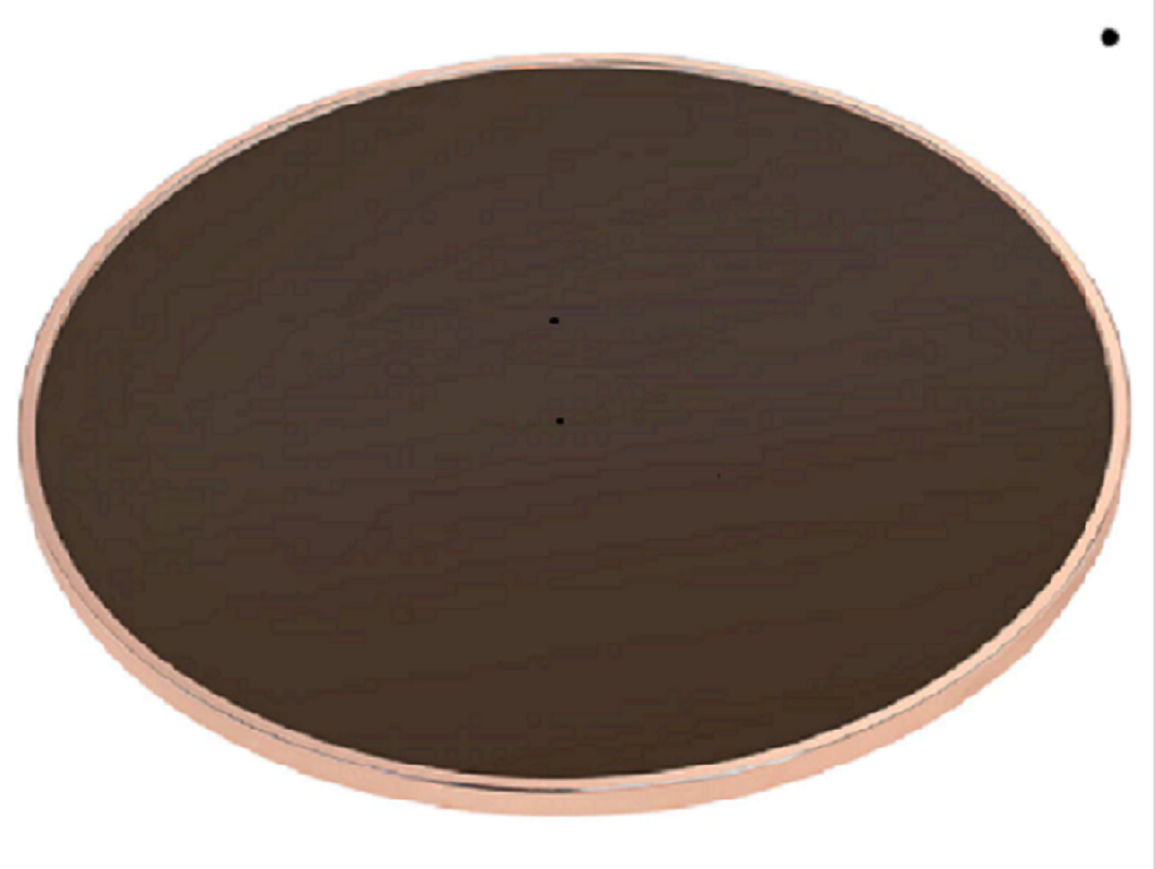 HomeRoots Rose Gold and Smokey Glass Top End Table