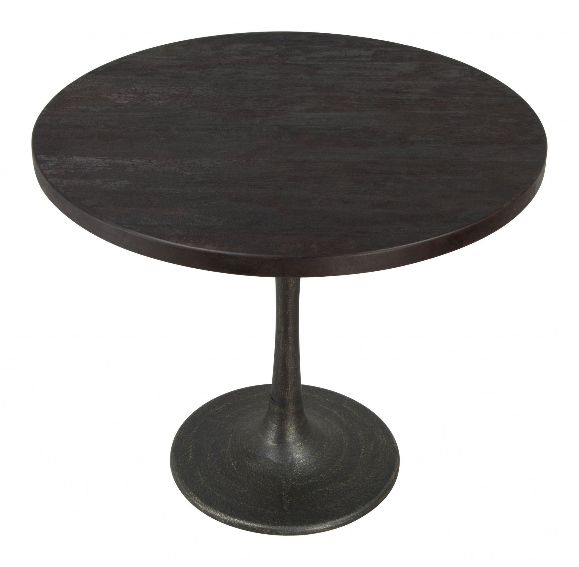 HomeRoots Round Black Dining Table