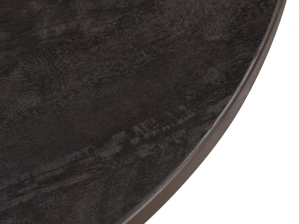 HomeRoots Round Black Dining Table