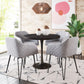 HomeRoots Round Black Dining Table