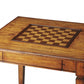 HomeRoots Rustic Game Table in Brown Finish