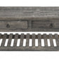 HomeRoots Rustic Gray Wash Wooden Coffee Table with Storage