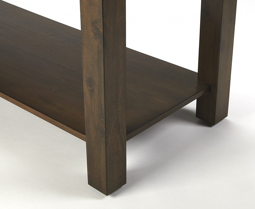 HomeRoots Rustic Natural Dark Brown Buffet Cabinet