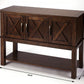 HomeRoots Rustic Natural Dark Brown Buffet Cabinet