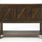 HomeRoots Rustic Natural Dark Brown Buffet Cabinet