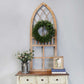 HomeRoots Rustic Wood and Metal Arch Wall Art