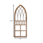HomeRoots Rustic Wood and Metal Arch Wall Art