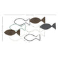 HomeRoots School of Fish Metal and Wood Wall Decor
