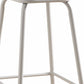 HomeRoots Set of 2 30' White And Natural Backless Stools
