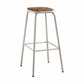HomeRoots Set of 2 30' White And Natural Backless Stools