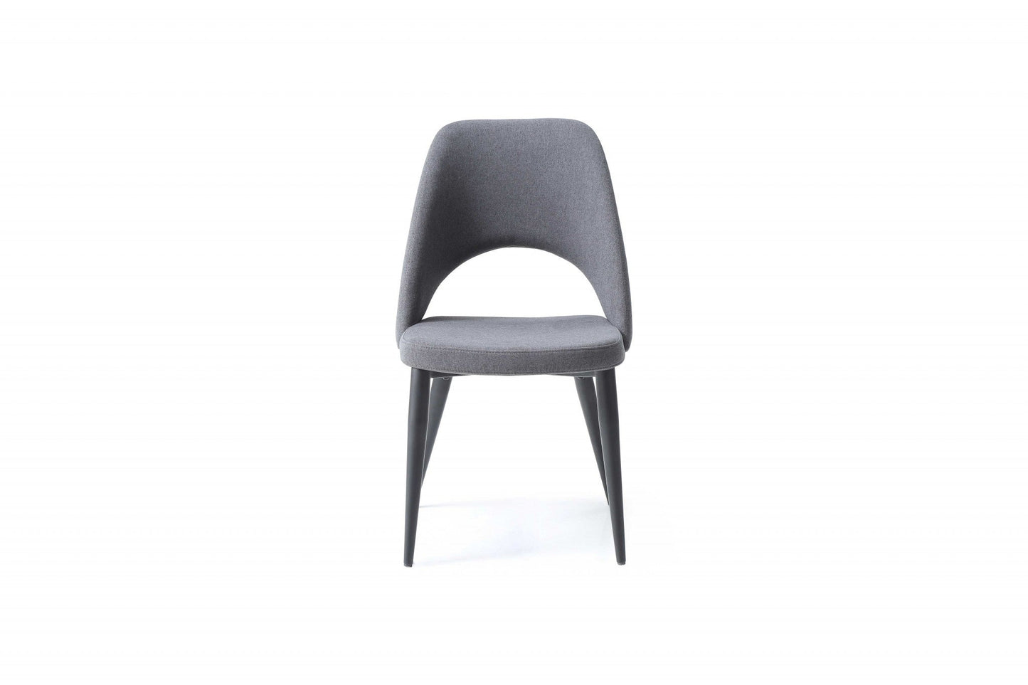 HomeRoots Set of 2 Blue Faux Leather Metal Dining Chairs