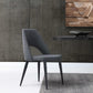 HomeRoots Set of 2 Blue Faux Leather Metal Dining Chairs