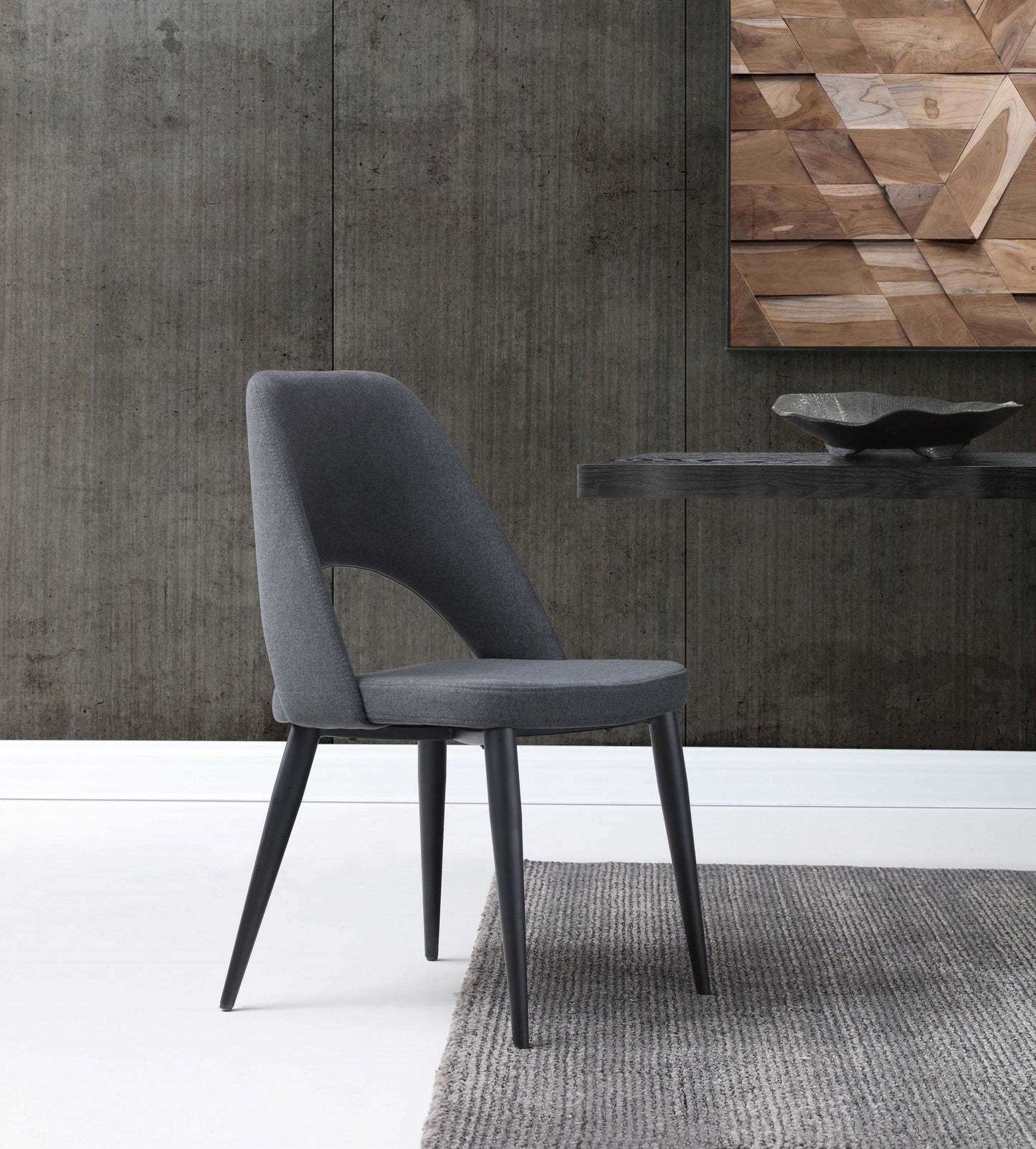 HomeRoots Set of 2 Blue Faux Leather Metal Dining Chairs