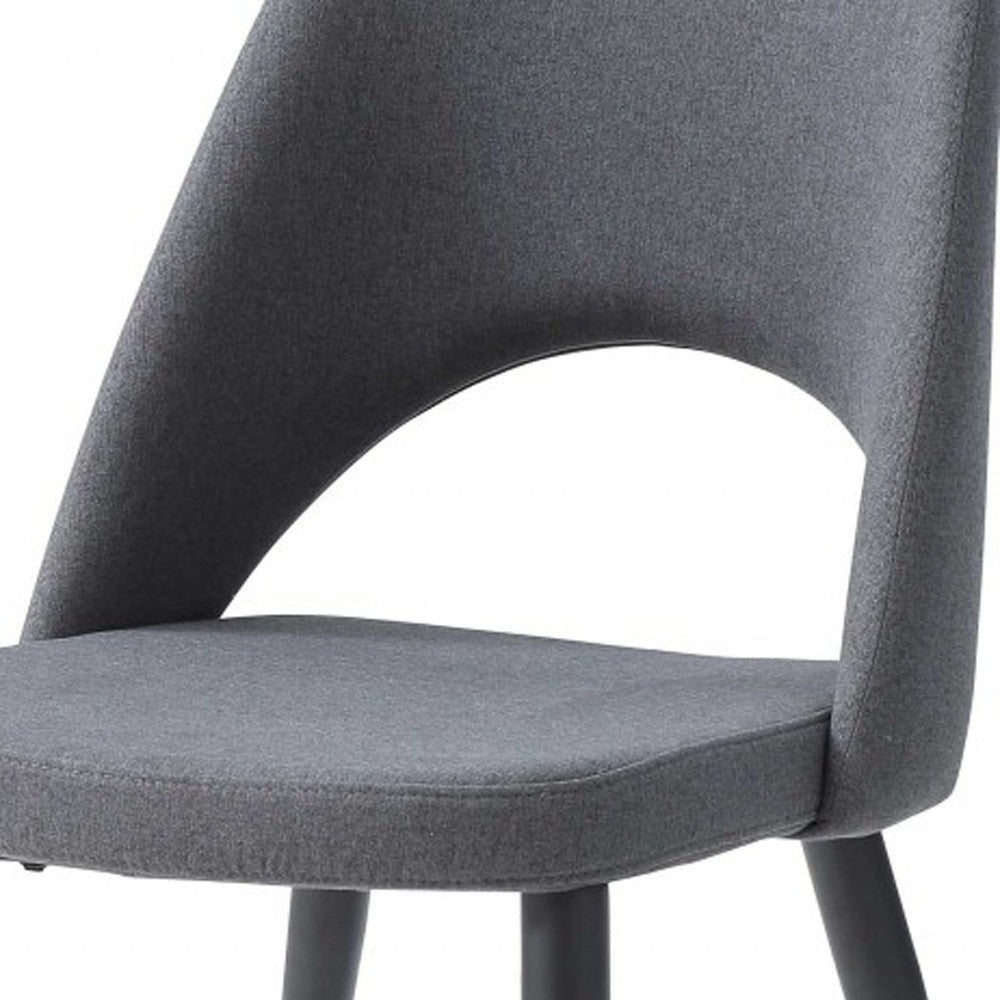 HomeRoots Set of 2 Blue Faux Leather Metal Dining Chairs