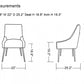HomeRoots Set of 2 Blue Gold Velvet Dining Chairs