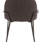 HomeRoots Set of 2 Brown Faux Leather Arch Dining Chairs