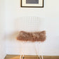 HomeRoots Set of 2 Cozy Mauve Rose Faux Fur Chair Pads