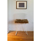 HomeRoots Set of 2 Cozy Tan Faux Fur Chair Pads