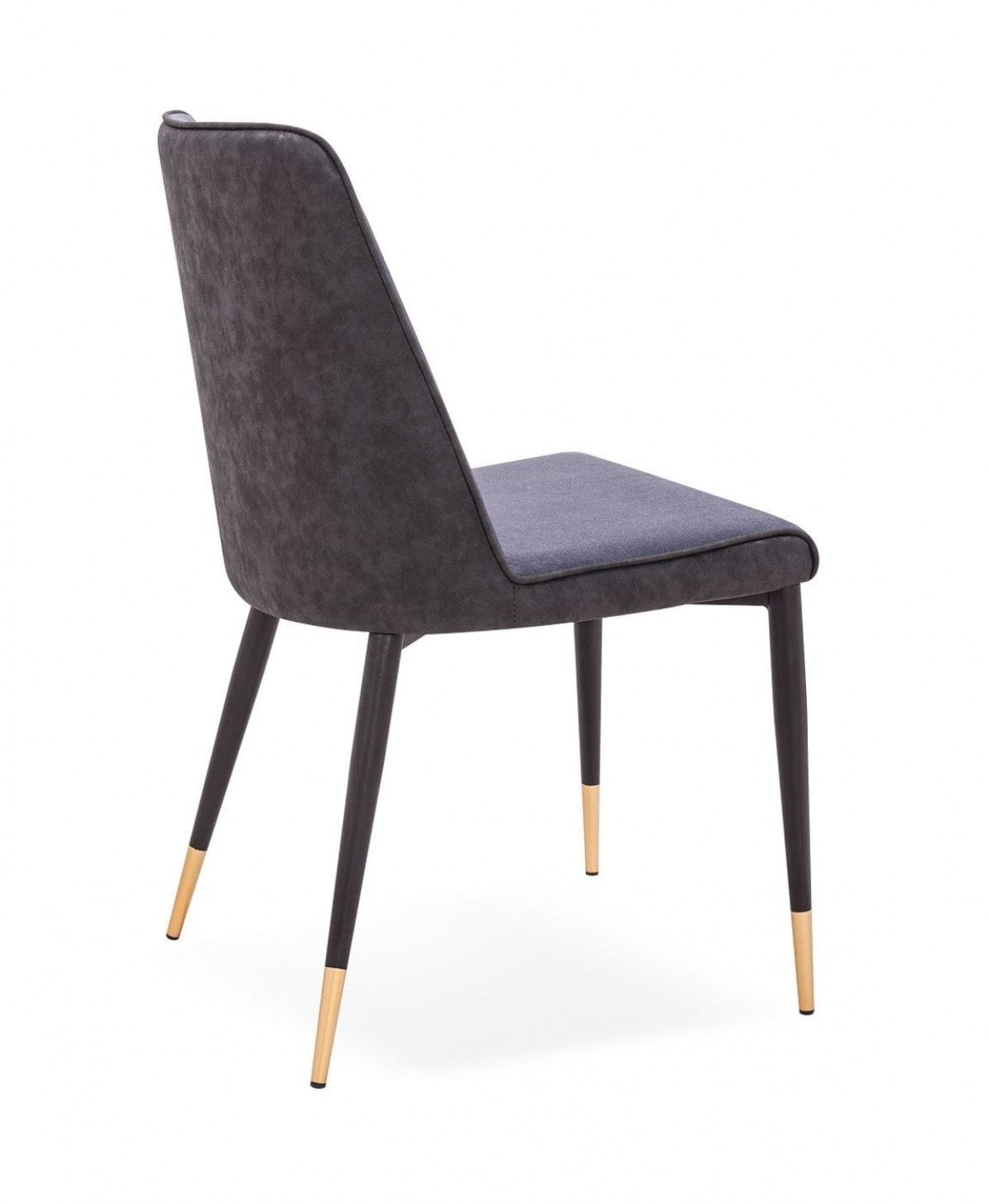 HomeRoots Set of 2 Dark Gray Modern Dining Chairs