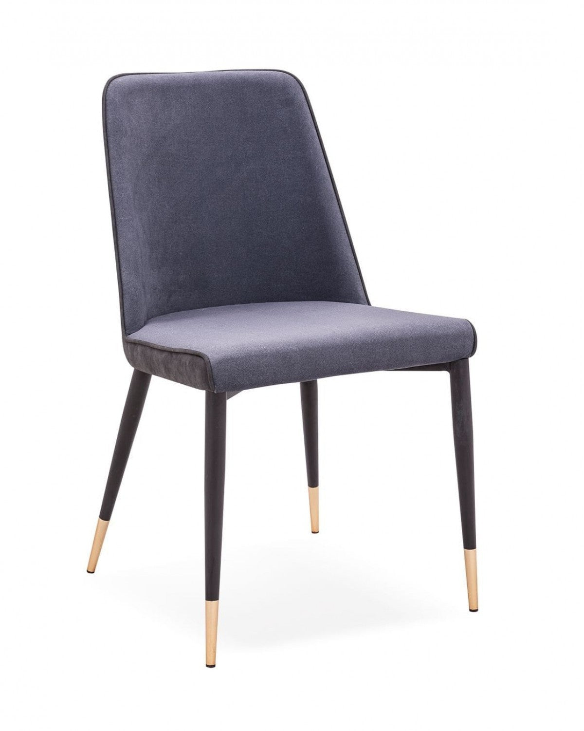 HomeRoots Set of 2 Dark Gray Modern Dining Chairs