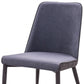 HomeRoots Set of 2 Dark Gray Modern Dining Chairs