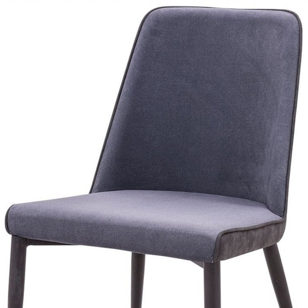 HomeRoots Set of 2 Dark Gray Modern Dining Chairs